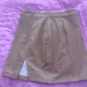 SHEIN Tan Mini Skirt